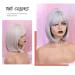 Short Silver Bob Wig for Women | Synthetic Curly & Straight Styles | Cosplay Party & Vintage Looks | International Shipping - Buy Online on GoSupps.com