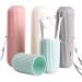 Digjobk Portable Toothbrush Cup & Travel Organizer - Orange Toothpaste Holder Storage Case for Bathroom & Outdoors - Buy Online on GoSupps.com