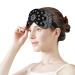 Black Paisley Sleep Mask for Women | Adjustable Eye Shades with Elastic Strap - Perfect for International Shipping - Buy Online on GoSupps.com