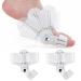 Hallux valgus correction hallux valgus rail adjustable hallux valgus rail for bald relief with knob correction unisex day night for big toe straight-1 white-1