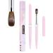 Acrylic Nail Brush Size #10 100% Pure Kolinsky Nail Art Brushes for Acrylic Application Sturdy Handle Oval Shaped Acrylic Powder Nail Design Tools for Professional Manicure DIY 10 Pink