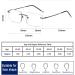 Ultra-Lightweight Rimless Reading Glasses for Men Progressive Multifocus Readers Anti Blue Light Glasses(Grandeur:1.5x) - Buy Online on GoSupps.com