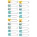 Toddmomy 20pcs Baby Safety Brooch Pin Heavy Duty Blanket Pins Animal Badge Pin for Baby Diaper Laundry Safety Pin