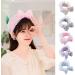 JSGHGDF Headband Plush Bows Solid Color Headband Ruffle Lace Soft Makeup Hairband -slip Elastic Headbands for Girls Women Orange - Buy Online on GoSupps.com