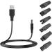 Chargeur Universel de Rasoir 5V Chargeur Tondeuse avec 6 Connecteurs Adaptateurs C ble USB vers DC Compatible avec Toutes les Grandes Marques de Rasoirs Tondeuses et Aspirateurs de Piscine - Buy Online on GoSupps.com