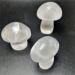 Natural Crystal Rough 1pc Natural Crystal White Cute Mushroom Ornaments Clear Stone Polished Mushroom Tool Desk Decor Home Goods Talla nica As Shown Mini