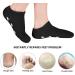 ZEPOHCK Gel Moisturizing Socks Spa Gel Soften Socks for Dry Cracked Feet Skins Gel Lining Infused with Essential Oils and Vitamins (2 Pair) (Black) - Buy Online on GoSupps.com