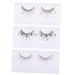 minkissy 3 Pairs False Lashes Color Lashes Colored Lashes Cluster Lashes Colored Lash Extensions Lashes for Women Natural Women Lashes Individual Lashes Eyelash Imitation Extend