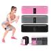 Resistance Bands for Legs and Butt Fabric Exercise Bands Set Thick Wide Stretch Fitness Bands Non-Slip Workout Loop Bands Booty Hip Bands for Women at Home or Gym Pink Grey Black