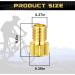 Presta to Schrader Valve Adapter (5 Pack) Brass Bike Pump Tool - Convert French/UK to US - Stripe Design - Buy Online on GoSupps.com