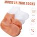 FOMIYES 2 Pairs Exfoliating Moisturizing Socks Womens Socks Moisture Enhancing Socks Womans Socks Spa Socks Women No Crease Hairpin Black Sebs Girl Child Cosmetic Socks - Buy Online on GoSupps.com