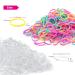 TsMADDTs 1000pcs Hair Rubber Bands with Topsy Hair Tail Tools - 500pcs Clear Elastics Bands, 500pcs Colorful Mini Hair Rubber Bands, Hair Loop, Rat Tail Comb - Buy Online on GoSupps.com