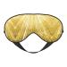Gold Bling Print Unisex Sleep Eye Mask Soft Comfort Eye Shade Cover for Travel/Yoga/Shift Work Black