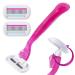 Wukesify women's razor portable women's rasier knife set 4-layer blade ladies razor razor armpit hair razor manual leg razor epilator