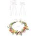 1 Pastoral Style Headband 1 Pair Of Lace Headbands Flower Crown Headband Women's Flower Headband Women's Flower Crown Flower Headband Flower Headdress - Buy Online on GoSupps.com
