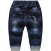 KIDSCOOL SPACE Baby Jeans | Elastic Waist Ripped Denim Pants | 2-3 Years | Blue - Buy Online on GoSupps.com
