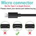 Rahhaze Micro USB Charging Cable for Simplehuman Mirror 5 8 Round Lighted Makeup Mirror - 5FT Black - Buy Online on GoSupps.com