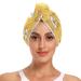 Cute Shiba Game Texture Hair Towel 2 Pack Super Absorbent Hair Drying Towel Quick Dry Hair Turbans Head Towel with Button Twisty Wrap for Women Girls