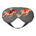 SSIMOO Traditional Koi Carps with Spots Sleep Mask-Adjustable Breathable Fashionable Eye Mask for A Comfortable Sleep Experience Black