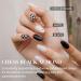Reusable NJeans Press On Nails | 36-Piece Checkered Almond Fake Nails | Black & White Glue-On Nails for Women | K-POP Style Gift - Buy Online on GoSupps.com