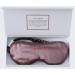 Zimasilk sleeping mask made of 100 % pure mulberry lide with a thickness of 22 momme filled with 100 % mulberry lide fastening tape made of silk extremely soft and comfortable sleep mask gray-purple gray purple