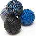 Frcolor Massage Balls - Yoga Plantar Fasciitis & Lacrosse Ball for Foot Massage | Mobility & Fitness - Earth Colors - 1 Black - Buy Online on GoSupps.com