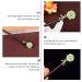 Lurrose Floral Wooden Hairpin Chinese Style Hair Stick Vintage Hair Accessories for Women Lady - Buy Online on GoSupps.com