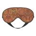 SSIMOO Feather Print Double-Sided Eye Mask Soft and Light Blocking for Enhancing Sleep Quality Black