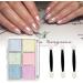Nail Art Powder Set - 6 Colors Chrome Glitter & Pigment Powder for Stunning Nails - Buy Online on GoSupps.com