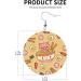 OPSREY Delicious Sweet Ramen printed Fashion round Earring Leather Stud Earring Dangling Decorative Earring - Buy Online on GoSupps.com