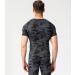Men's Short Sleeve Compression Shirt - Cool Dry Workout T-Shirt for Gym and Running - Camo Black, Small - Buy Online on GoSupps.com
