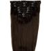S-noilite 23 Inch Dark Brown Clip In Hair Extensions - 8pcs Full Head Long Extension Set | Sexy Lady Fashion Choice - 60 Colors Available - Buy Online on GoSupps.com