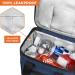 OPUX Insulated Small Cooler Bag for Travel - Heather Navy | Leakproof Lunch Bag Box for Camping, Beach, Work | Collapsible Lunch Pail - Fits 16 Cans - Buy Online on GoSupps.com