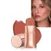 Blush Stick - Cream Blush - Waterproof Long-lasting 3-in-1 Multi-Use Blusher Contour for Lip Cheek Eye - Moisturize and Blendable Blush for Nature Look - Easy to use (Orange Shy)