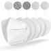 20-Pack 5-Ply Disposable Protective Face Masks - 3D Foldable Design with Stretchy Ear Loops - Buy Online on GoSupps.com