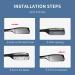 Professional Stainless Steel Straight Razor for Men | Barber Shop Close Shaving Tool (Black - Buy Online on GoSupps.com