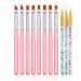 FULINJOY 11 Pcs Nail Art Brush Set  UV Gel Painting Pen Nail Flower Painting Brush Gel Gradient Nail Painting Design Pen  Nail Liner Brushes