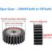 VNEDRJK 5m Spur Wheel 50 Teeth - Steel Tooth Surface Hardened for Ritzenzohn Bikes | Durable Engine Carbon Steel | International Shipping Available - Buy Online on GoSupps.com