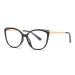 Global Glasses Butterfly Retro Computer Glasses Unique Women Men Anti Blue Light Glasses UV Protection Goggles Black