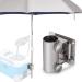 NCONCO High Strength Adjustable Stainless Steel Umbrella Holder Bracket Stand Base for Fishing Box - Buy Online on GoSupps.com