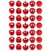 35 x Red Nose FACES Party Pack Edible Wafer or Icing Cupcake Toppers Fun Charity Party Cake Decorations Perfect For Brownies Cookies Muffins & More! (Edible Wafer Card)
