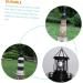 2pcs Solar Rotating Light Outdoor Lighthouse Exterior Solar Powered Lights Retro Decor Towers Statue Lights Rotating Landscape Light Solar Lighthouse Yard Solar Lighthouse Lantern (Black) - Buy Online on GoSupps.com