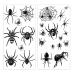 Peanuty 10 Sheet Scary Spider Temporary Tattoo Stickers - Halloween Spider Web Designs for Adults and Kids - Waterproof Body Art for Parties and Cosplay - Buy Online on GoSupps.com