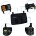 Wheelchair Side Bag Double-Sided Armrest Pouch with Cup Hold and Reflective Strip for Most Wheelchairs Walkers or Rollators - Buy Online on GoSupps.com