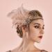 HomeSoGood 1920s Pink Rhinestone Pearl Feather Flapper Headband - Vintage Party Dress Accessories - Buy Online on GoSupps.com