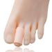 12 Pieces Gel Toe Sleeves Corn Cushion Silicone Toe Tubes Protectors for Cushions Corns Blisters Nail Issue Reduce Friction Bunions Hammer Toes (Beige)