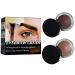1PCS Eyebrow Pomade Waterproof Eyebrow Cream Brow Pomade Waterproof Smudge Proof Sweat Proof Long Lasting Natural Eyebrow Makeup for All Brow Shapes Dark Brown & Light Brown