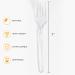 100 Count Heavy Duty Plastic Forks - Premium Disposable Cutlery for Parties, Picnics, and Events - Heat Resistant, BPA Free - Clear - Buy Online on GoSupps.com