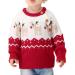ESHOO Christmas Deer Print Knitwear Pullover Sweater 12-18 Months - Red - Buy Online on GoSupps.com