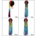 Colored Braids Hair Extensions with Elastic Rubber Bands 24" Rainbow Braided Ponytail Hairpiece Synthetic Ponytail Hair Accessories for Women Girls (Color : D3 Size : 24inches) 24inches D3 - Buy Online on GoSupps.com